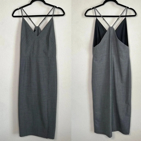 Epoque Evolution Wool Blend Gray Cami Tank Dress Size Small - Picture 1 of 9